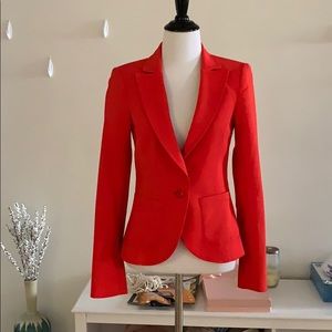 Guess red orange blazer jacket